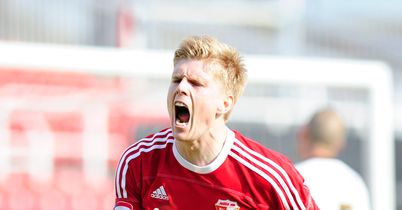 Connell: Celebrates his winner for Town
